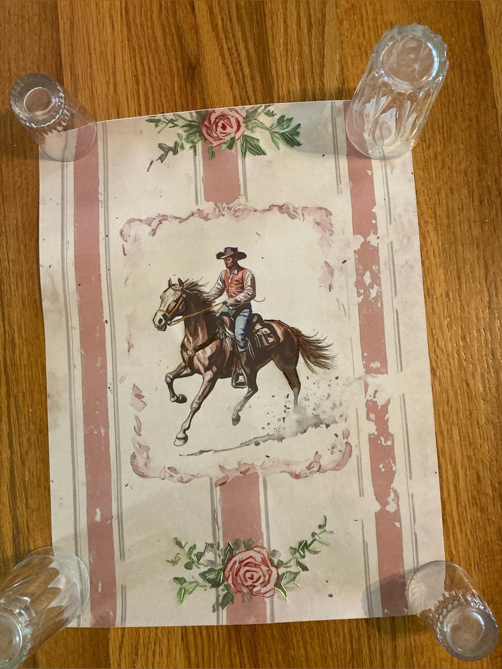 New canvas cowboy embroidered accents